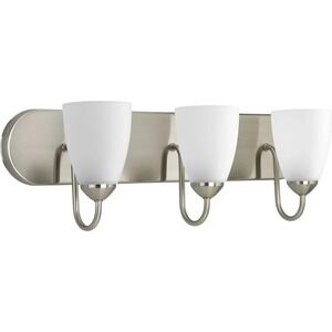 Progress Lighting - Gather Three-Light Etched Glass Bath Vanity Light P2708-09